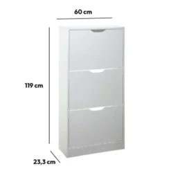 Houten schoenenkast wit Five®