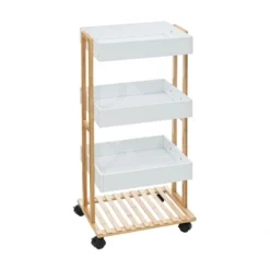 houten trolley badkamer of keuken Five®