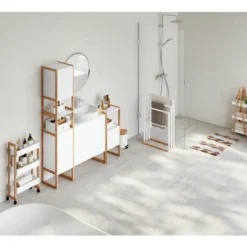 houten trolley badkamer of keuken Five®