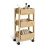 Japandi houten trolley met webbing-look Five®