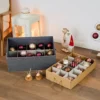 Kerstballen opbergbox grijs 30 ballen Store It