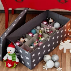 Kerstballen opbergbox sterren 30 ballen Store It