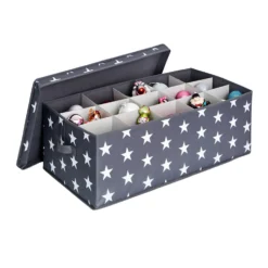 Kerstballen opbergbox sterren 30 ballen Store It