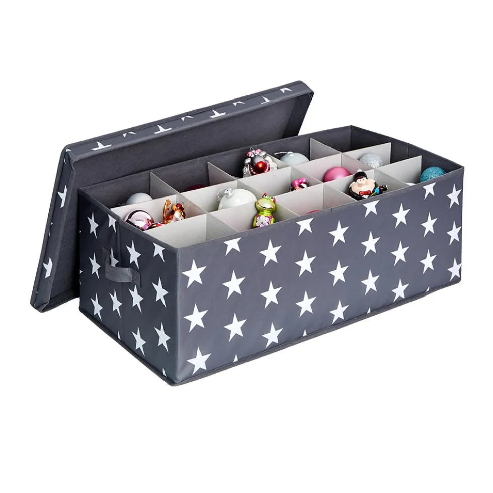 Kerstballen opbergbox sterren 30 ballen Store It