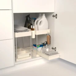 Keukenkast organizer uitschuifbaar 2 niveaus Five®