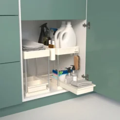 Keukenkast organizer uitschuifbaar 2 niveaus Five®