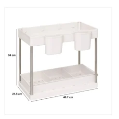 Keukenkast organizer uitschuifbaar 2 niveaus Five®