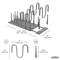 Keukenlade organizer verstelbare pinnen Umbra