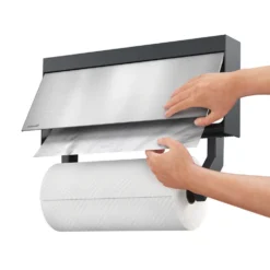 Keukenrol en foliehouder met snijhulp Metaltex