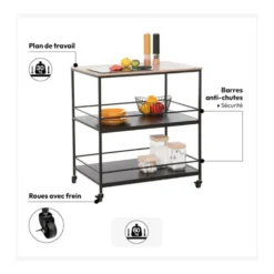 Keukentrolley groot werkblad Five®