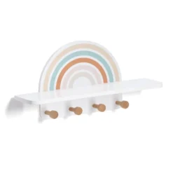 Kinder wandkapstok regenboog Zeller Present