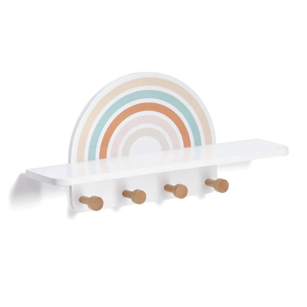 Kinder wandkapstok regenboog Zeller Present