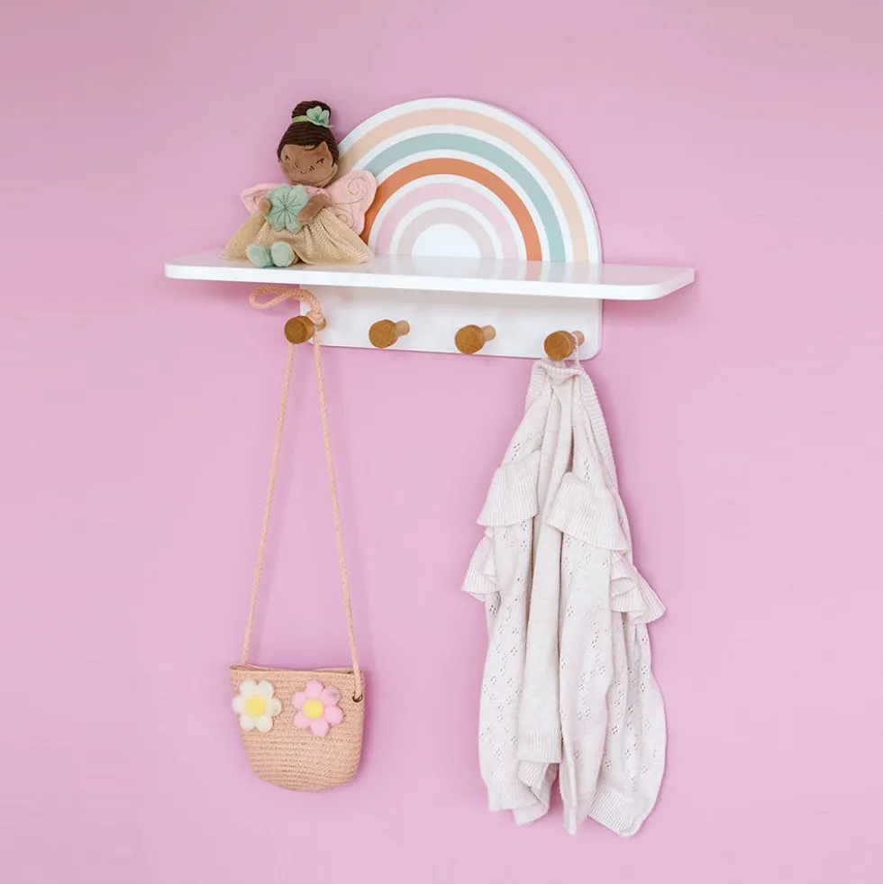 Kinder wandkapstok regenboog Zeller Present