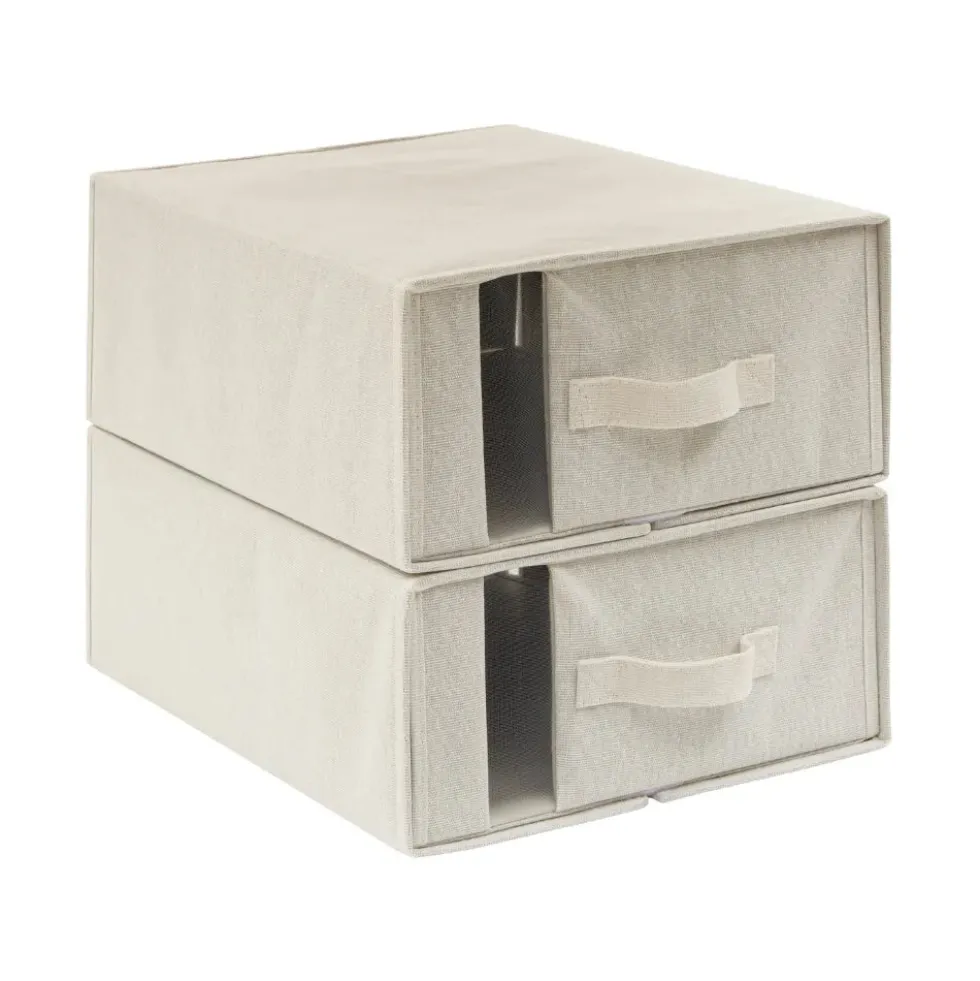 Kledingkast organizer 2 lademandjes Five® - Dressy+