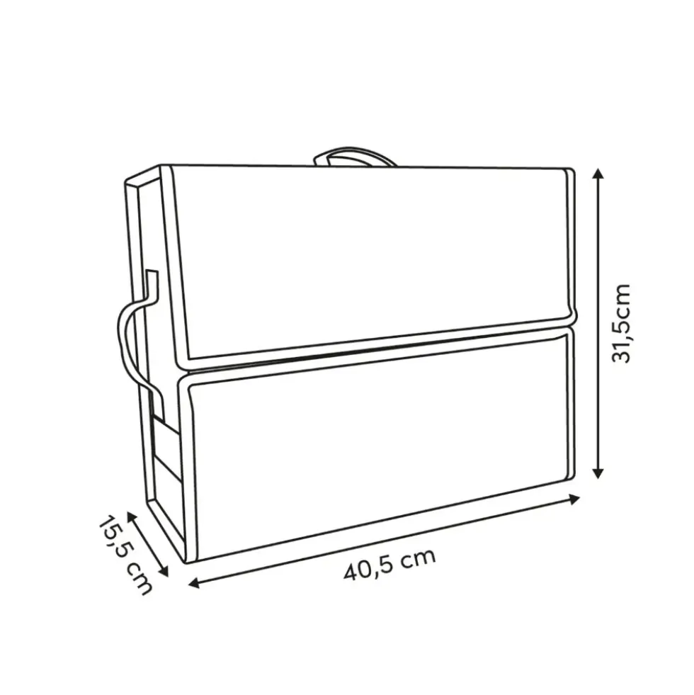 Kledingkast organizer 2 lademandjes Five® - Dressy+