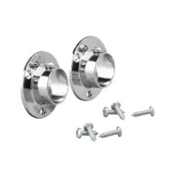 Kledingroedehouder wand chroom set van 2 - Classic by Elfa