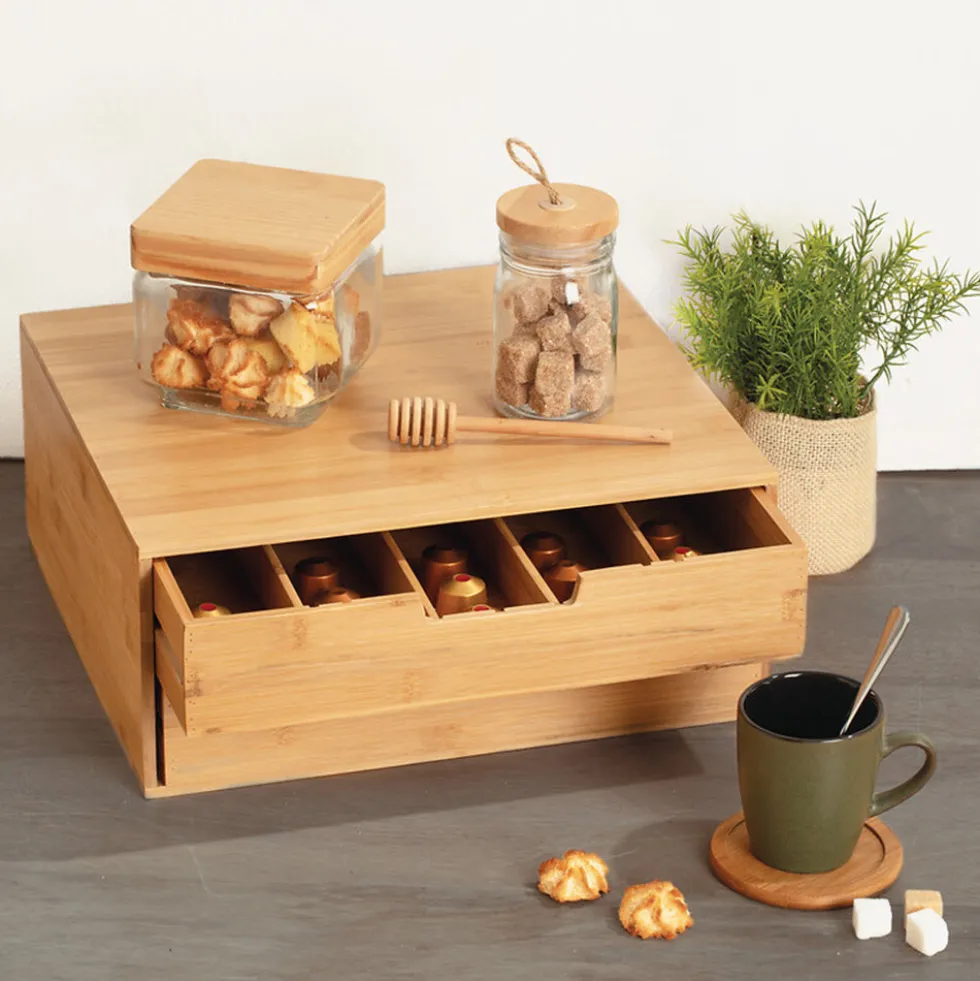 Koffie cuphouder en machine standaard dubbele lade Five®