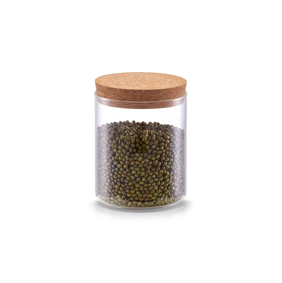 Kruidenpotje 400 ml met kurk deksel Zeller Present