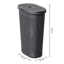 Kunststof smalle wasmand 40 liter Five®