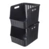Kunststof transparante stapelbare mand 21 liter Ezystorage