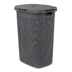 Kunststof wasmand grijs 60 liter Five®