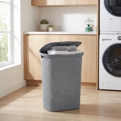 Kunststof wasmand met deksel 57 liter Five®