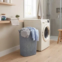 Kunststof wasmand met deksel 57 liter Five®