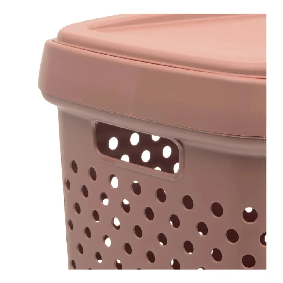 Kunststof wasmand met deksel 70 liter Five®