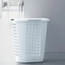 Kunststof wasmand wit 63 liter Ezystorage