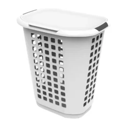 Kunststof wasmand wit 63 liter Ezystorage