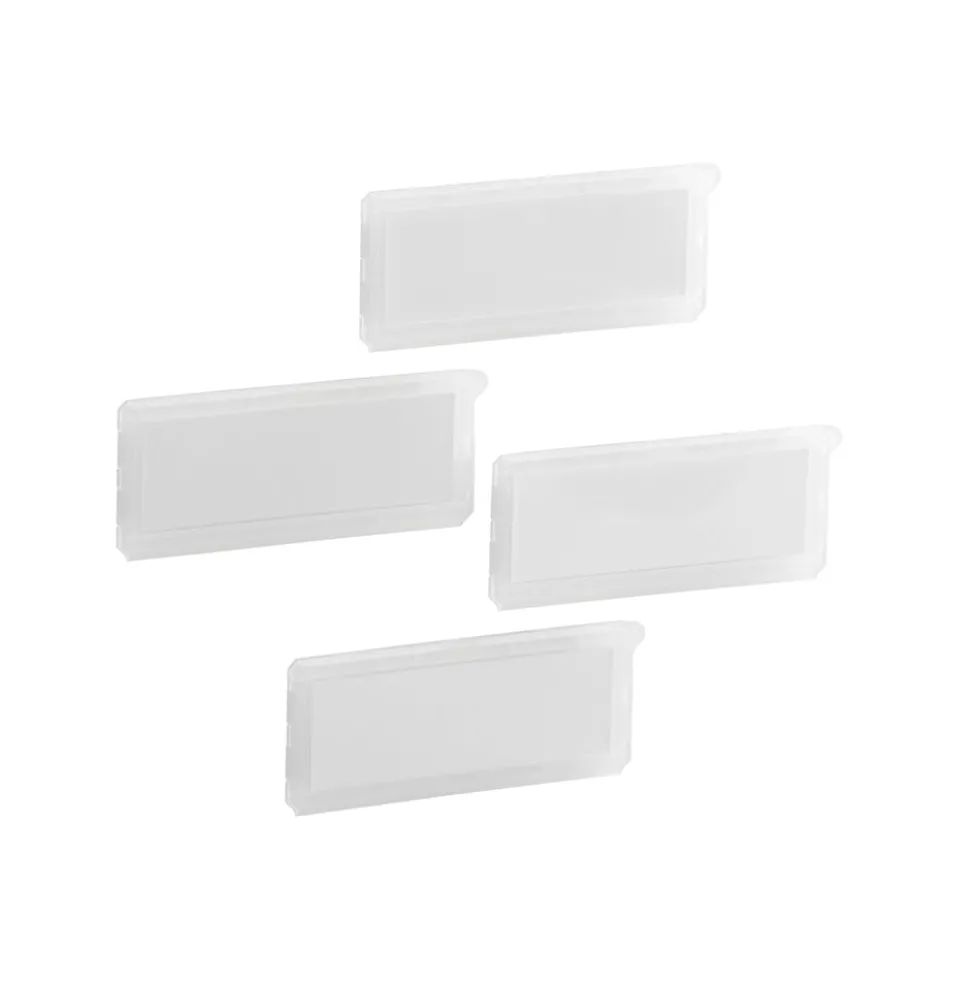 Labelhouder set van 4 transparant - Classic by Elfa