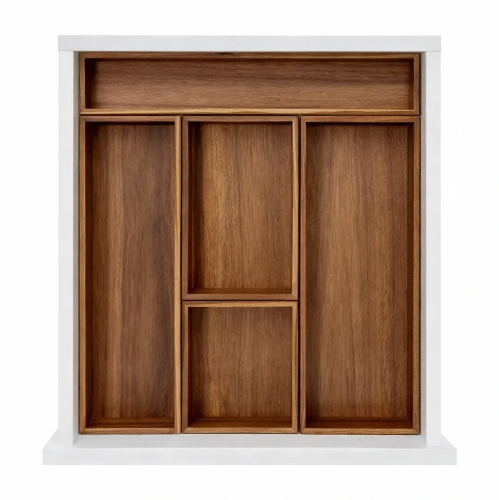 Ladebakjes Acacia hout 7 cm hoog Five®
