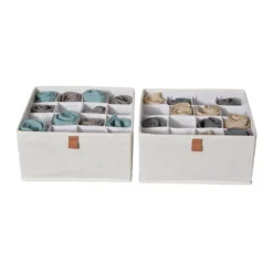 Lade mandje beige kledingkast 2x large 16-vaks Store It