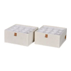 Lade mandje beige kledingkast 2x large 16-vaks Store It