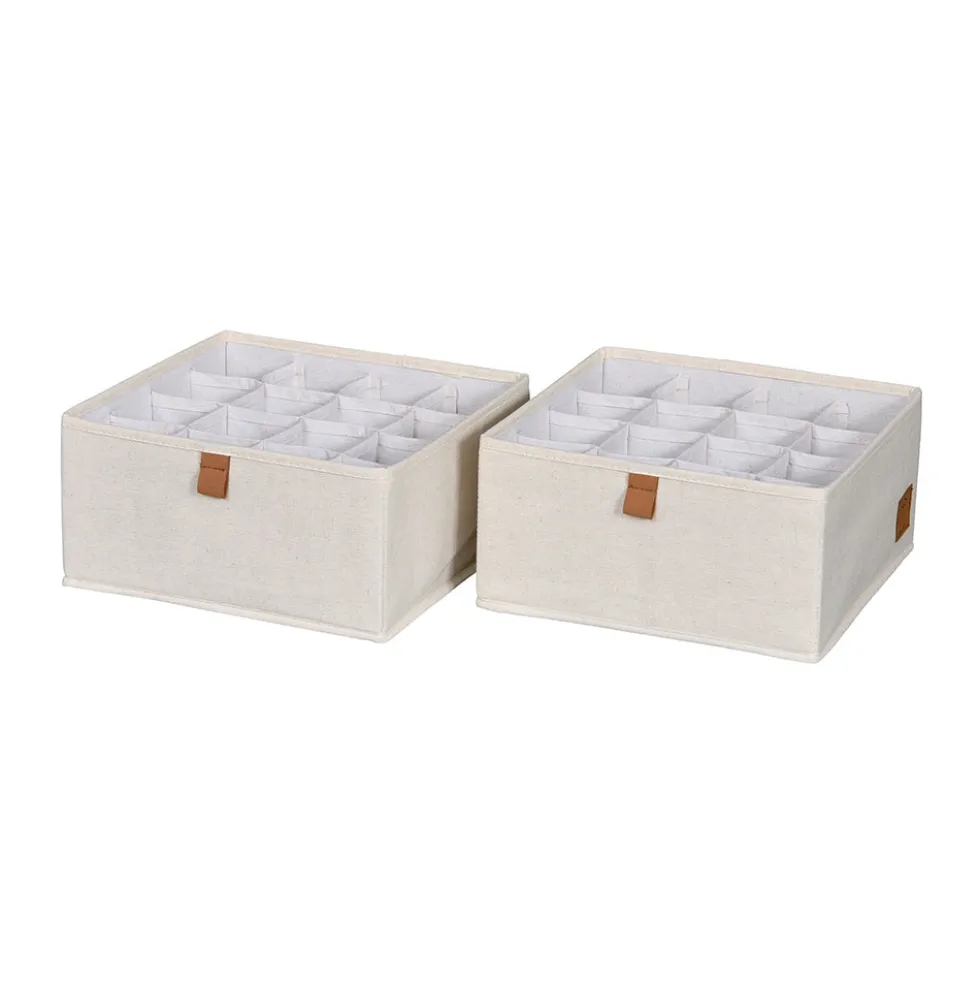 Lade mandje beige kledingkast 2x large 16-vaks Store It