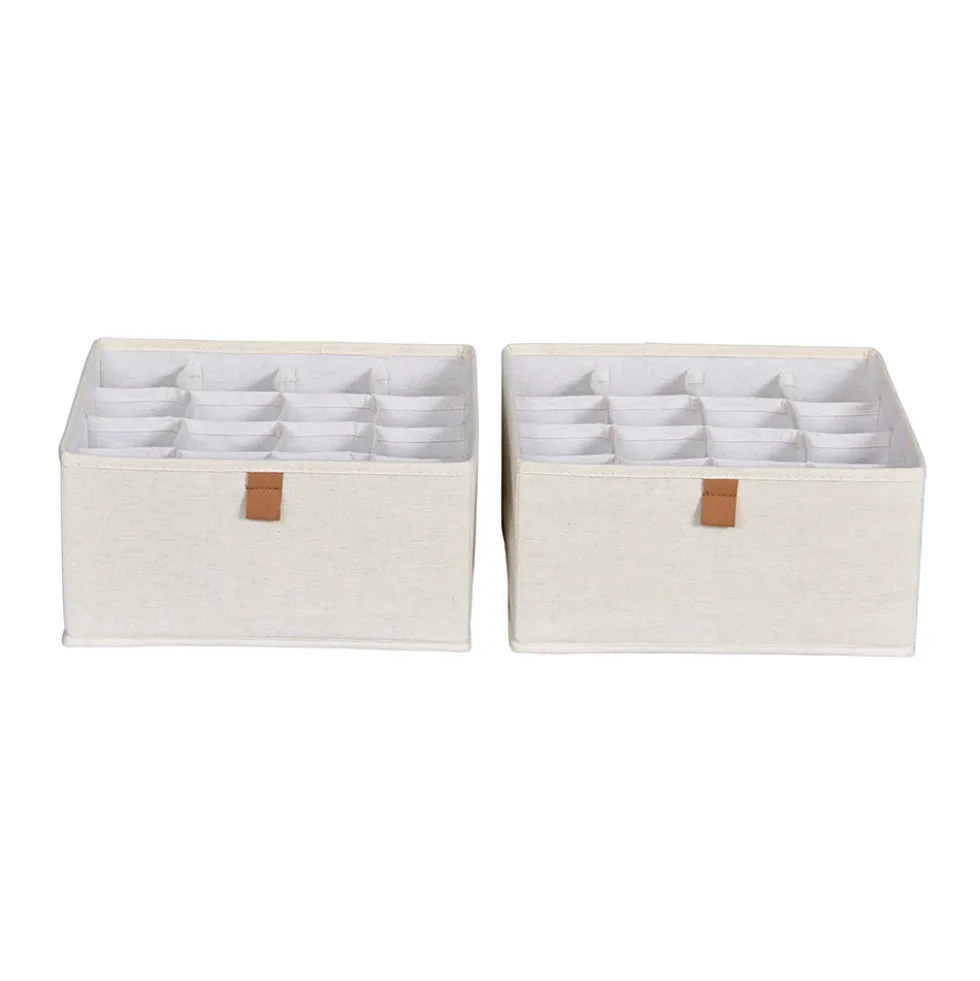 Lade mandje beige kledingkast 2x large 16-vaks Store It