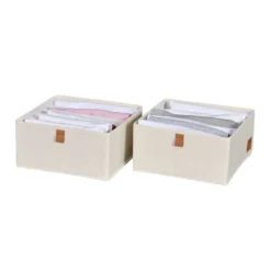Lade mandje beige kledingkast 2x large 6-vaks Store It