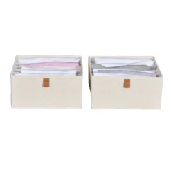 Lade mandje beige kledingkast 2x large 6-vaks Store It