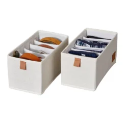 Lade mandje beige kledingkast 2x medium 6-vaks Store It