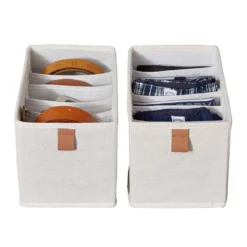 Lade mandje beige kledingkast 2x medium 6-vaks Store It