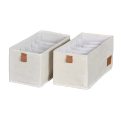 Lade mandje beige kledingkast 2x medium 6-vaks Store It