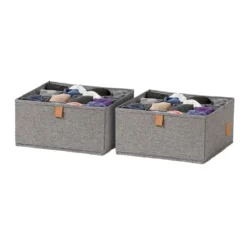 Lade mandje grijs kledingkast 2x large 16-vaks Store It