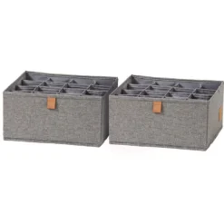Lade mandje grijs kledingkast 2x large 16-vaks Store It