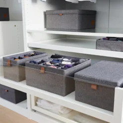 Lade mandje grijs kledingkast 2x large 16-vaks Store It