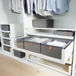 Lade mandje grijs kledingkast 2x large Store It