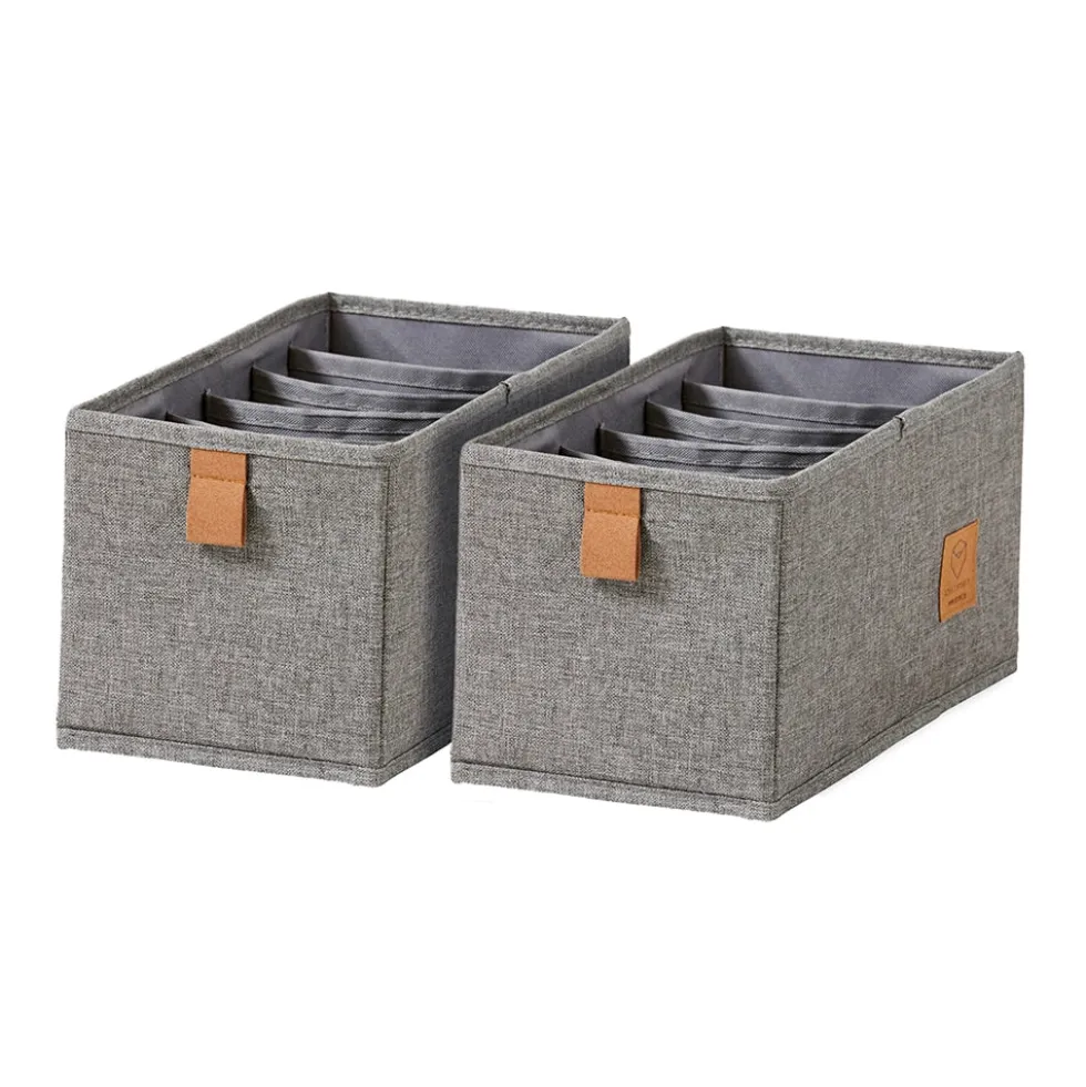 Lade mandje grijs kledingkast 2x medium 6-vaks Store It