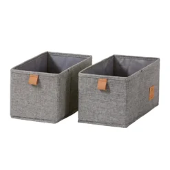 Lade mandje grijs kledingkast 2x medium Store It