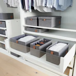 Lade mandje grijs kledingkast 2x medium Store It