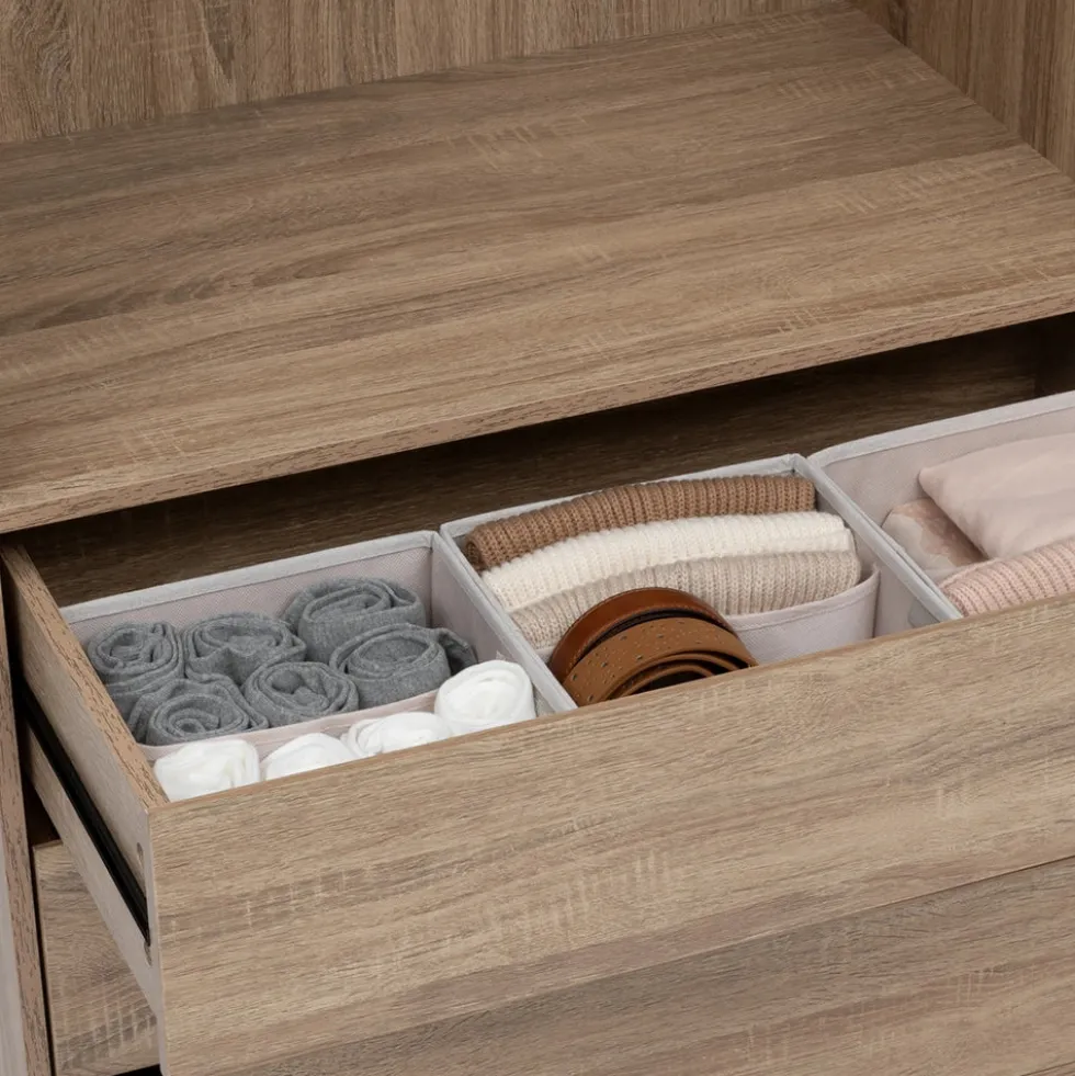 Lademandje kledingkast organizer 2-vaks Five® - Dressy+
