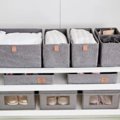 Lade mandjes grijs 5-delig Store It